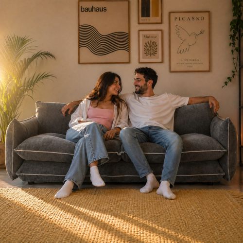 ספה תלת מושבית STREAM בצבע 