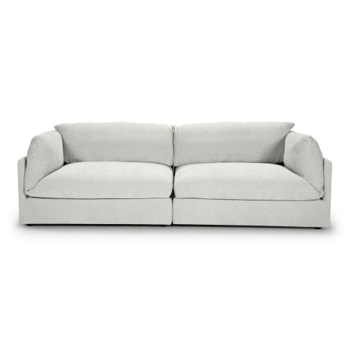 ספה תלת וויספר נאפו בד ורוד WHISPER בצבע 