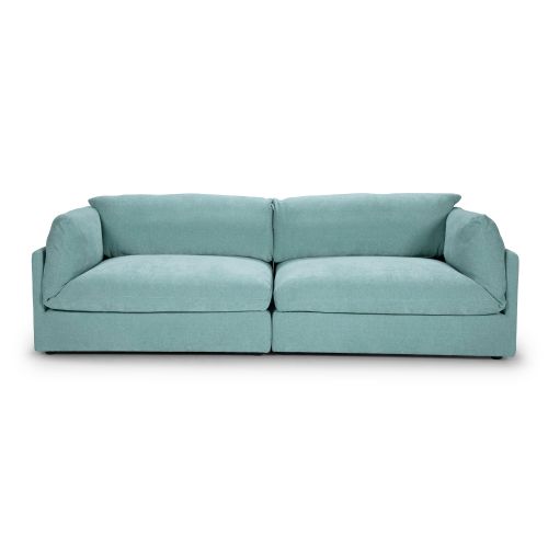 ספה תלת וויספר נאפו בד ורוד WHISPER בצבע 