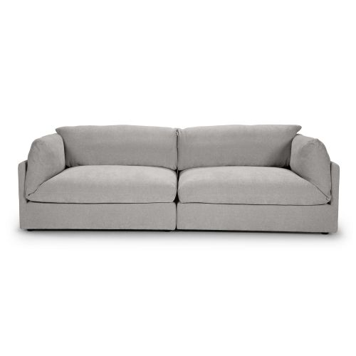 ספה תלת וויספר נאפו בד ורוד WHISPER בצבע 