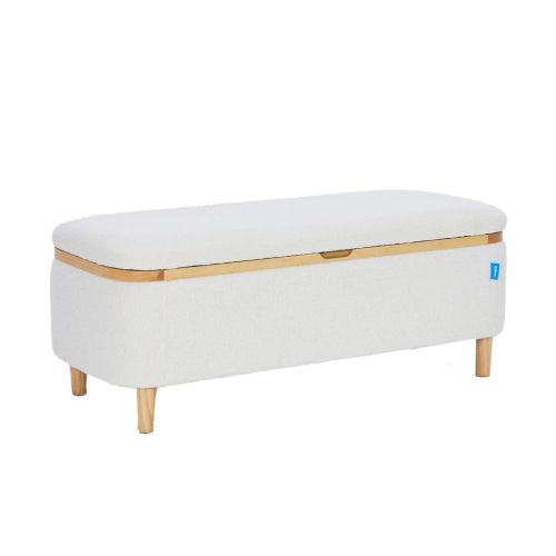 ספסל אחסון מרופד DUFFEL בצבע 