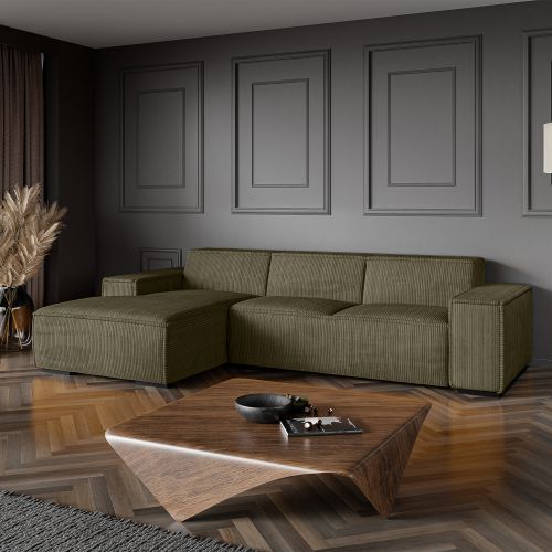 ספת קורדרוי עם שזלונג GROOVE בצבע 