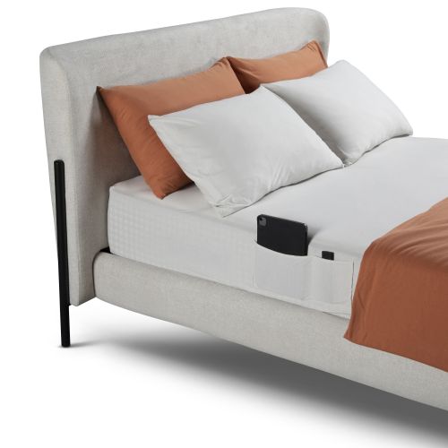 NAPOCKET סדין זוגי עם כיס! בצבע 