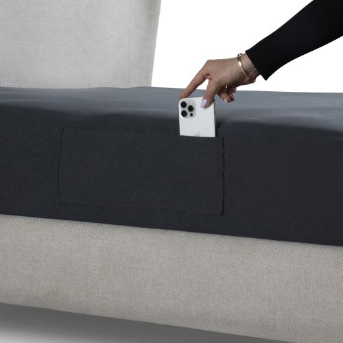 NAPOCKET סט מצעים זוגי עם כיס! בצבע 