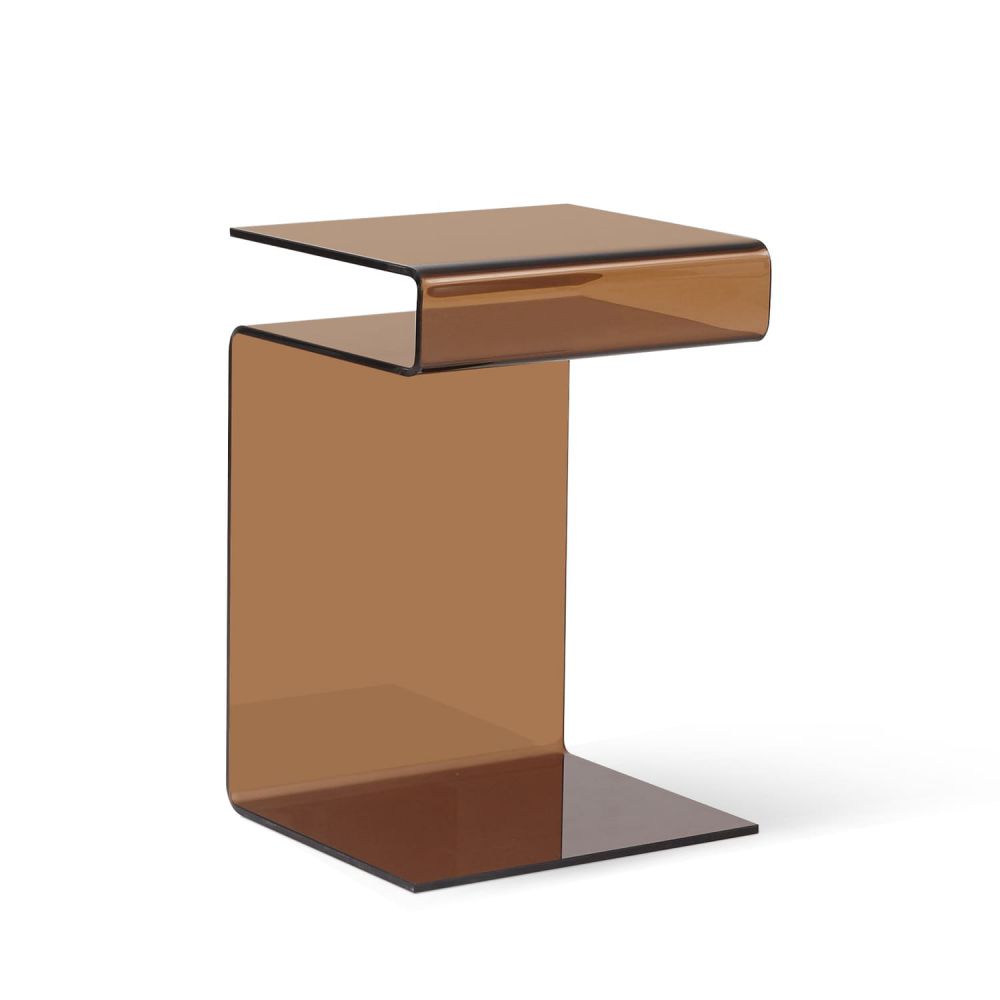 שולחן צד חום LOOPER BROWN בצבע {color}