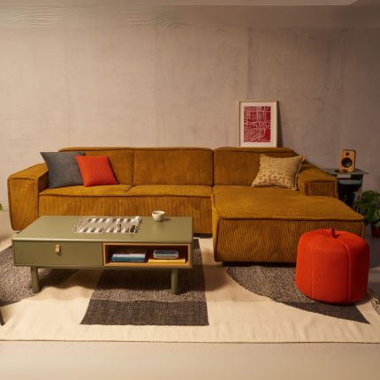 ספת קורדרוי עם שזלונג GROOVE בצבע {color}