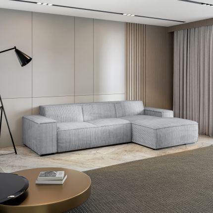 ספת קורדרוי עם שזלונג GROOVE בצבע {color}