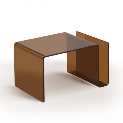 שולחן צד חום LOOPER BROWN בצבע {color}