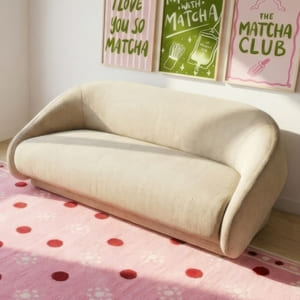 ספה נפתחת למיטה SHELL בצבע בז'