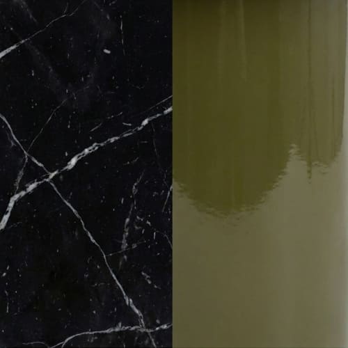 GLOSSY ירוק/שיש שחור